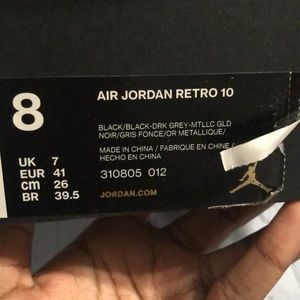 Air Jordan retro 10